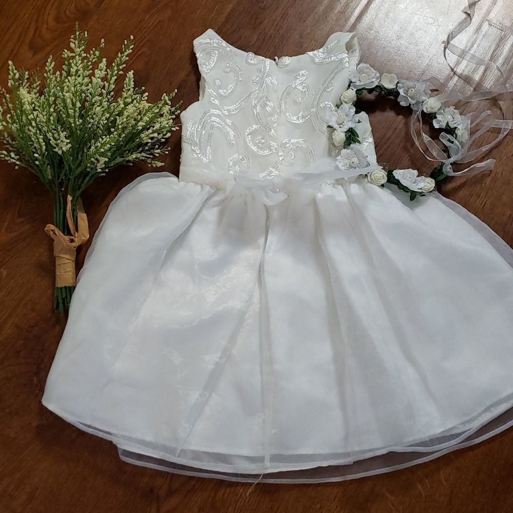 Flower Girl Dresss White